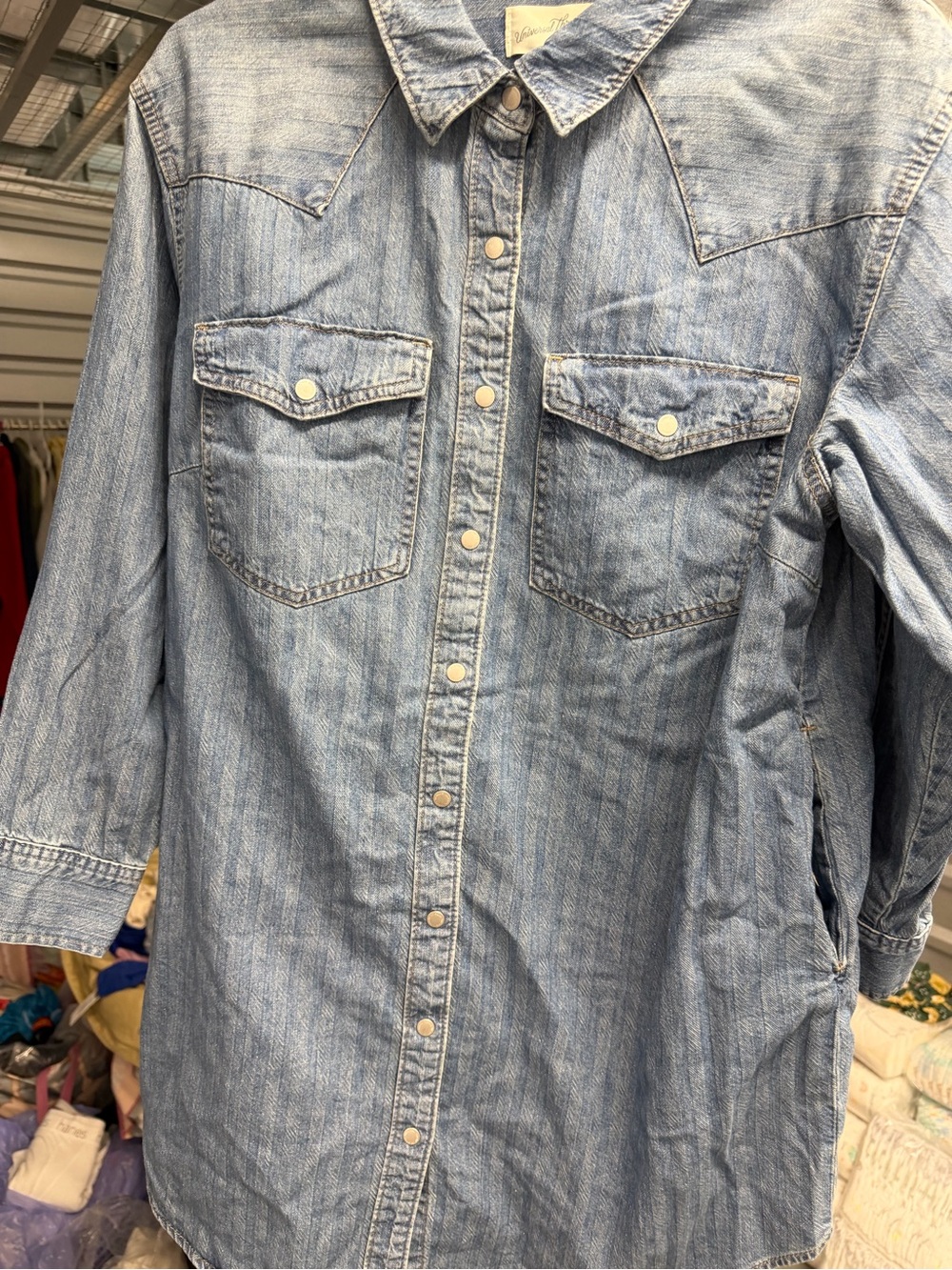Universal Thread Light Blue Denim Shirt Dress - Picture 5 of 5